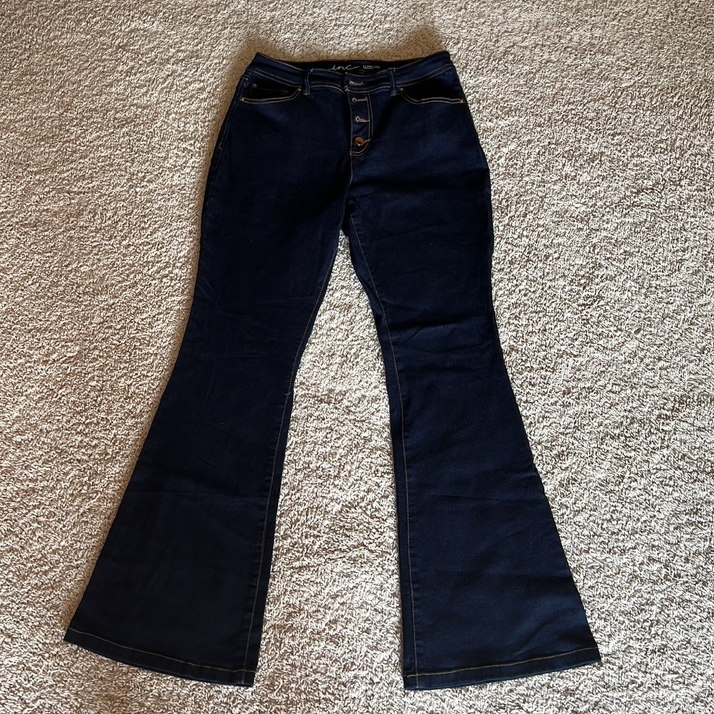 INC International Concepts Flare leg regular fit jeans